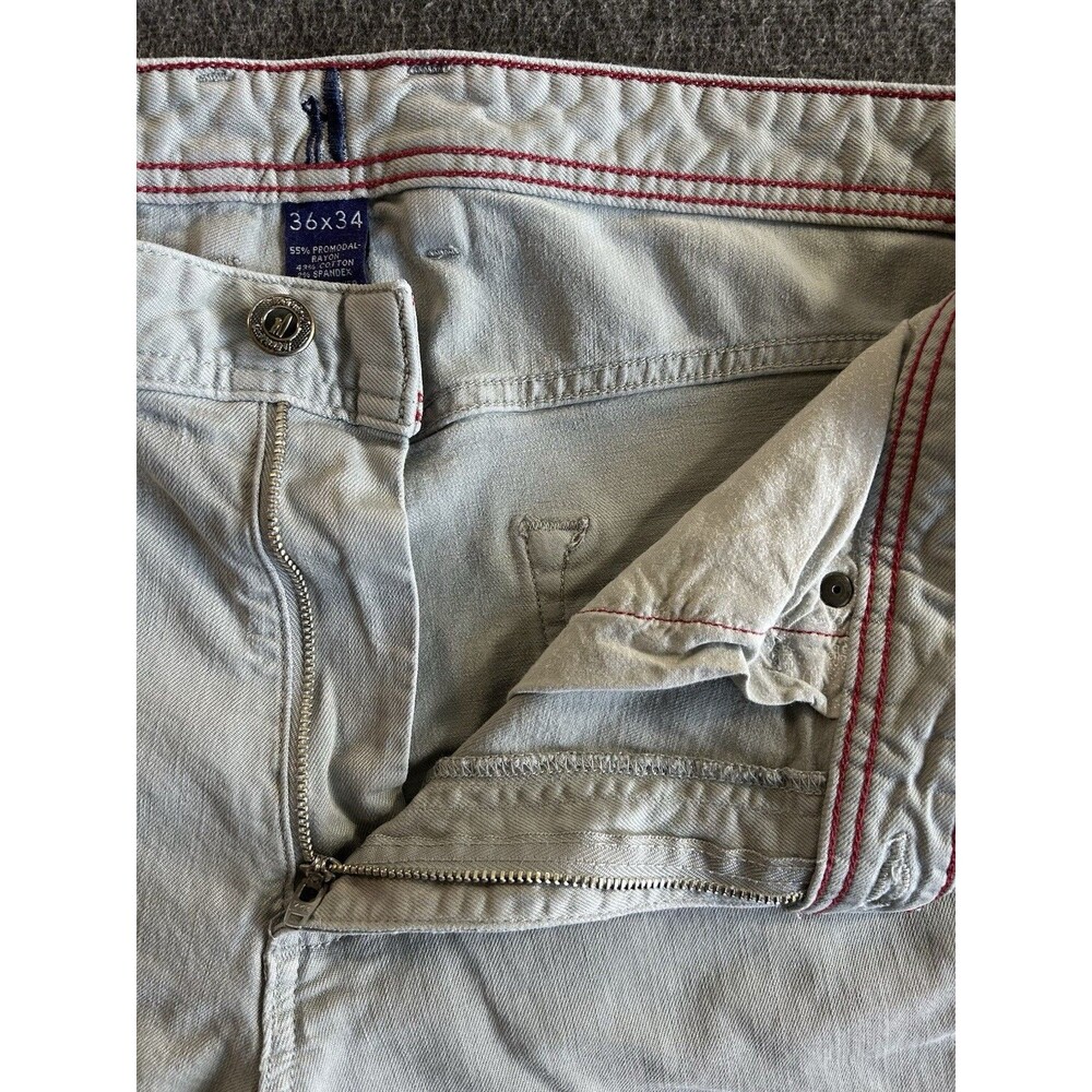 Johnnie O Pants Men’s Size 36x32 Mako Gray Hugo Casual 5 Pocket Slim Stretch - Picture 5 of 12